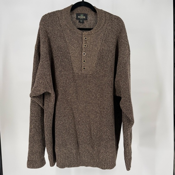 RedHead Other - RedHead Knit Henley Sweater Long Sleeve Textured‎ Rustic Outdoor Casual Mens 3XL